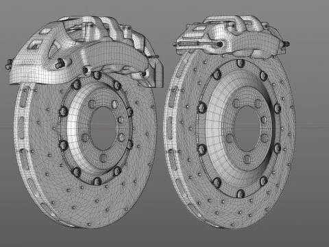 INSPEED 브레이크 PC10 PC4 3D 모델