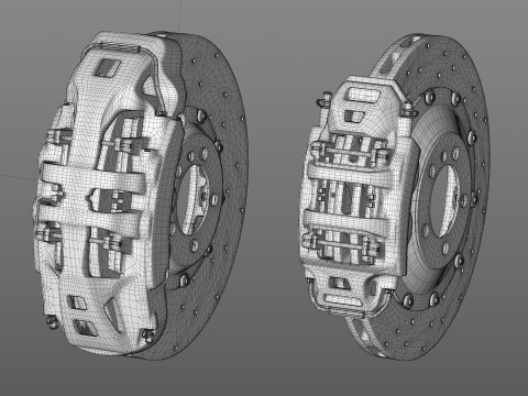 INSPEED Brake PC10 PC4 3D Model