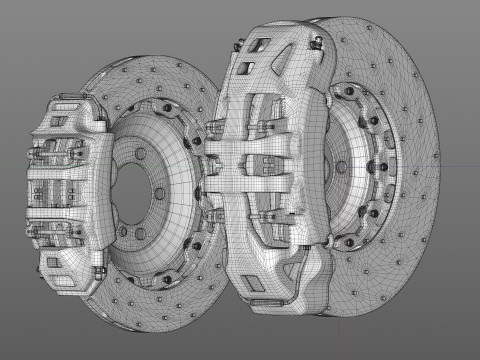 INSPEED Brake PC10 PC4 3D Model