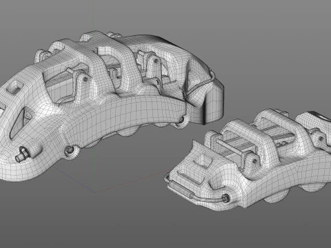 INSPEED 브레이크 PC10 PC4 3D 모델