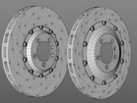 INSPEED 브레이크 PC10 PC4 3D 모델