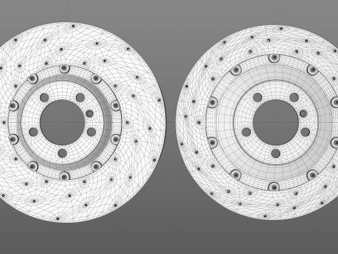 INSPEED 브레이크 PC10 PC4 3D 모델