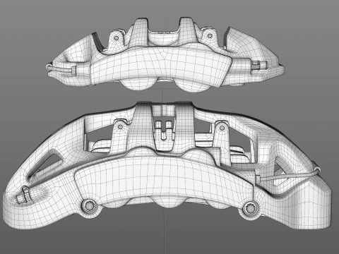 INSPEED 브레이크 PC10 PC4 3D 모델