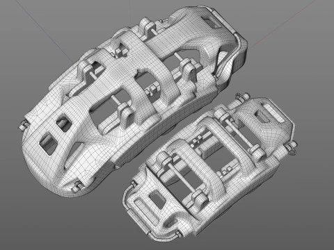 INSPEED 브레이크 PC10 PC4 3D 모델
