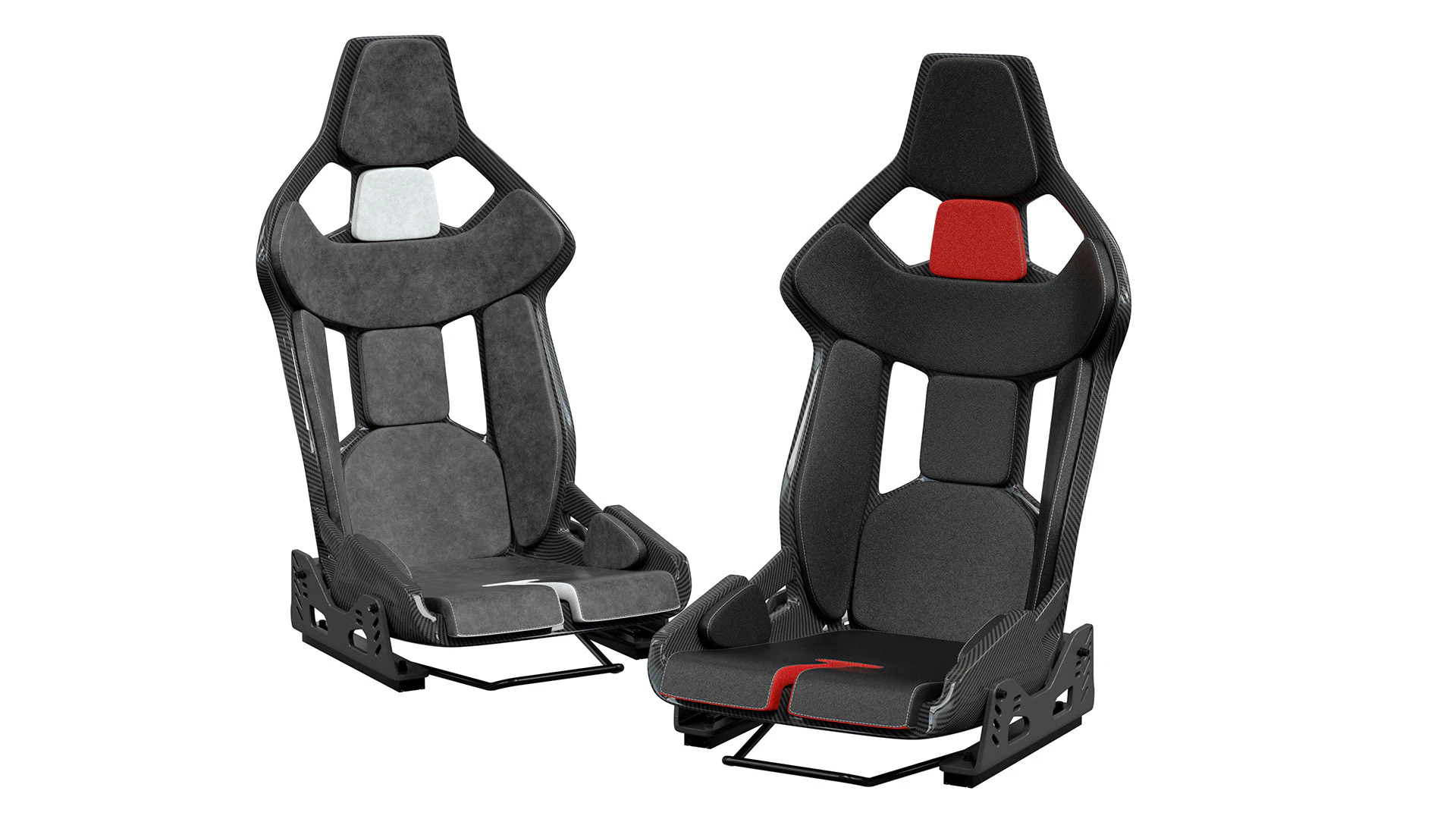 Carbon fibre car racing seat 3D Model .c4d .max .obj .3ds .fbx .stl .blend 