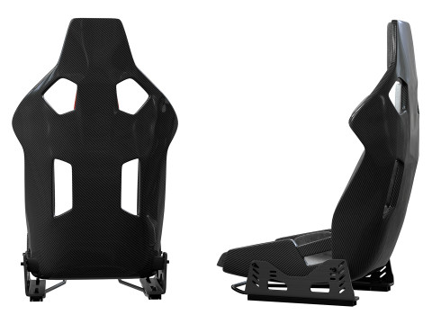 Carbon fibre car racing seat 3D Model