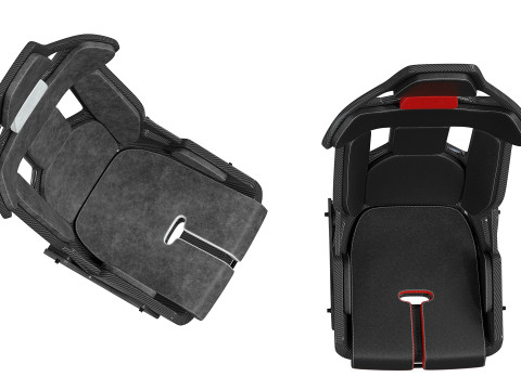 Carbon fibre car racing seat 3D Model