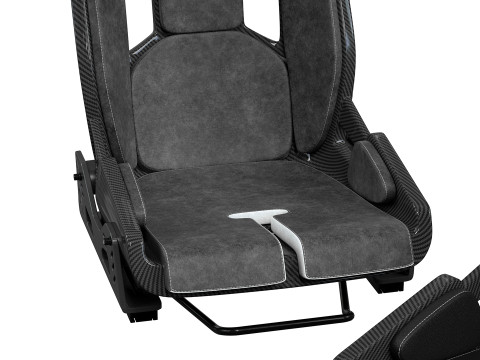 Carbon fibre car racing seat 3D Model
