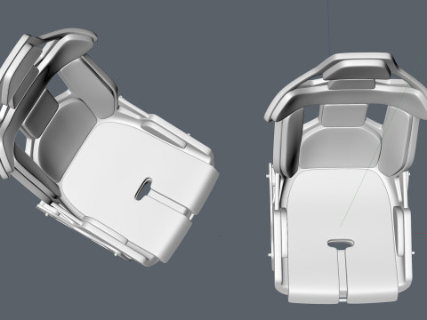 Carbon fibre car racing seat 3D Model