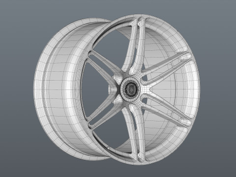 HRE SeriesP1 P106 center lock Model 3D