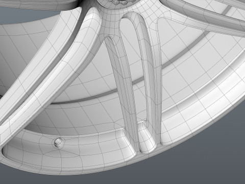 HRE SeriesP1 P106 center lock Model 3D