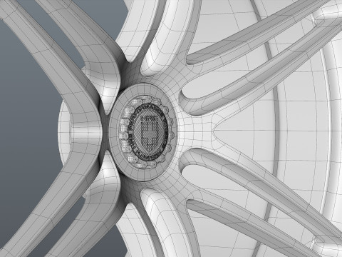 HRE SeriesP1 P106 center lock Model 3D