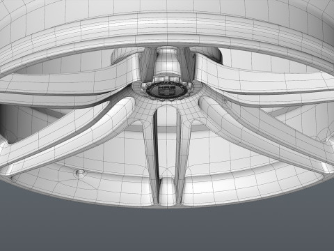 HRE SeriesP1 P106 center lock Model 3D