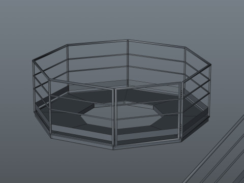 工業用階段とプラットフォーム 3Dモデル