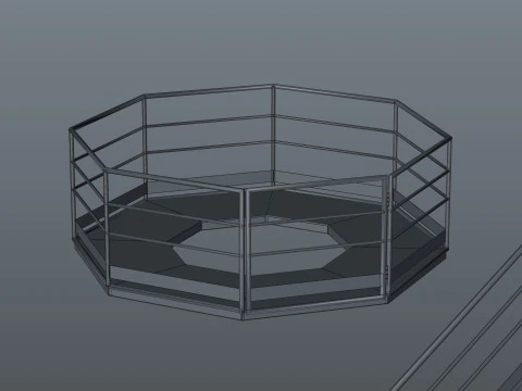 Industrial stair and platforms 3D Model