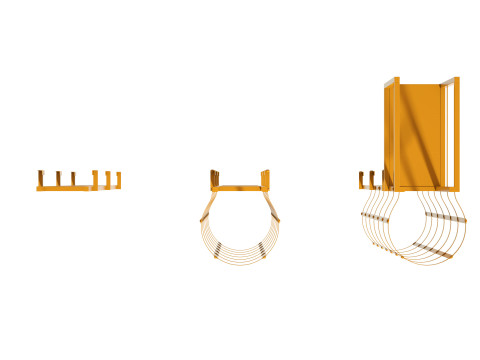 escalera de seguridad Modelo 3D