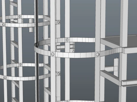 Safety ladder 3D Model