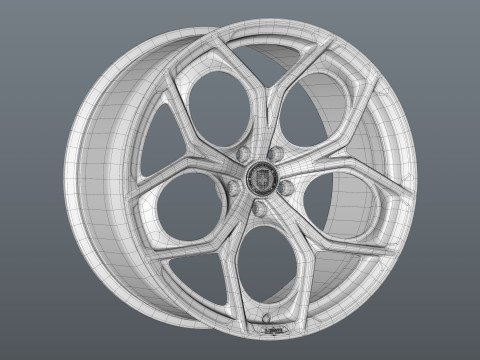 HRE P111SC car rim 3D Model