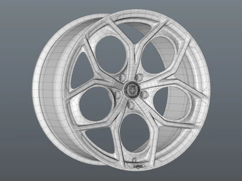 HRE P111SC car rim 3D Model