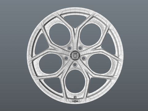 HRE P111SC car rim 3D Model