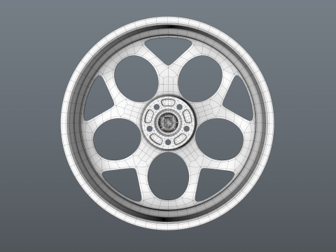 HRE P111SC car rim 3D Model