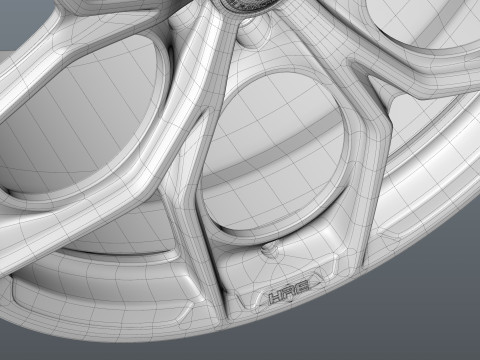 HRE P111SC car rim 3D Model