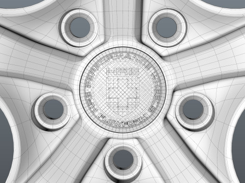 HRE P111SC car rim 3D Model