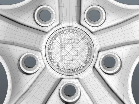 HRE P111SC car rim 3D Model
