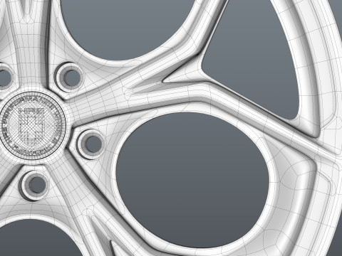 HRE P111SC car rim 3D Model