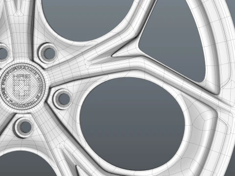 HRE P111SC car rim 3D Model