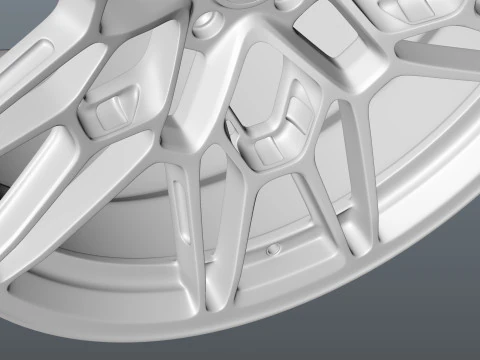 Brixton Forged FDE06 car rim 3D Model