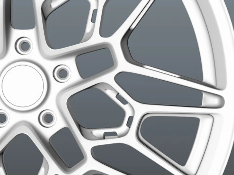 Brixton Forged FDE06 car rim 3D Model