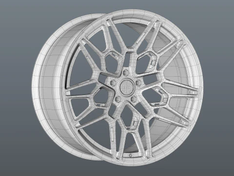 Brixton Forged FDE06 car rim 3D Model