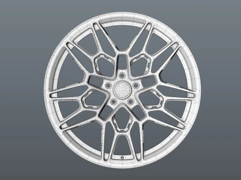 Brixton Forged FDE06 car rim 3D Model