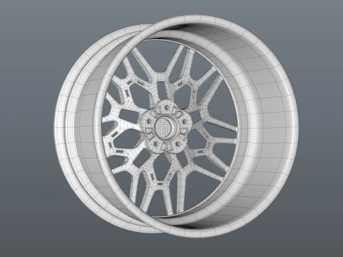 Brixton Forged FDE06 car rim 3D Model