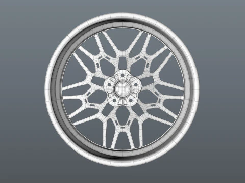 Brixton Forged FDE06 car rim 3D Model