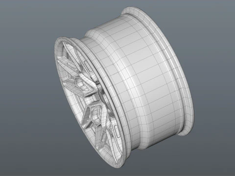 Brixton Forged FDE06 car rim 3D Model