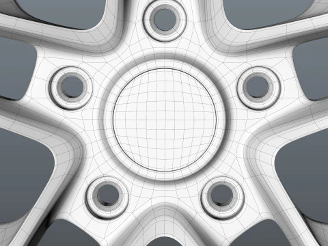 Brixton Forged FDE06 car rim 3D Model