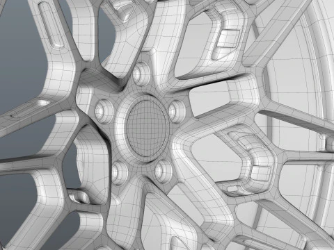 Brixton Forged FDE06 car rim 3D Model