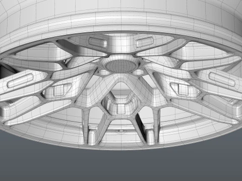 Brixton Forged FDE06 car rim 3D Model