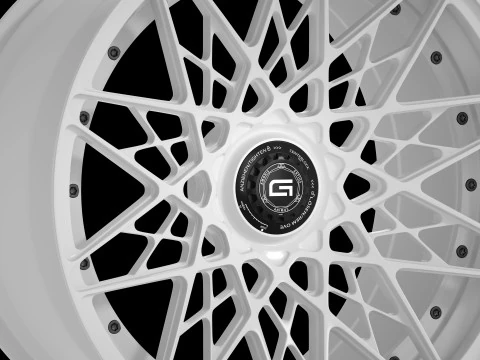 GOVAD FORGED WHEEL G54 ZAMOS Jante de voiture &agrave; verrouillage central en 2 pi&egrave;ces Modèle 3D