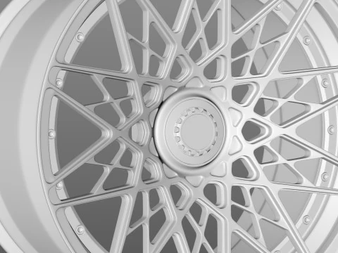 GOVAD FORGED WHEEL G54 ZAMOS Jante de voiture &agrave; verrouillage central en 2 pi&egrave;ces Modèle 3D