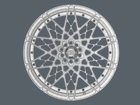 RODA FORJADA GOVAD G54 ZAMOS Aro de carro de 2 pe&ccedil;as Modelo 3D