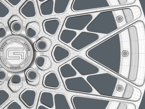 RODA FORJADA GOVAD G54 ZAMOS Aro de carro de 2 pe&ccedil;as Modelo 3D