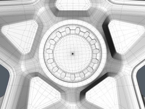 アルカルトレズホイール 3Dモデル