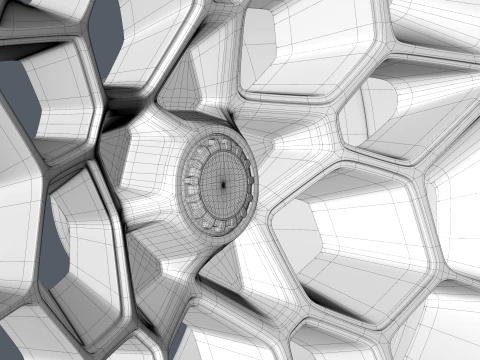 アルカルトレズホイール 3Dモデル