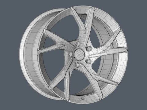 ASTON MARTIN FORGED WHEEL 3D Model