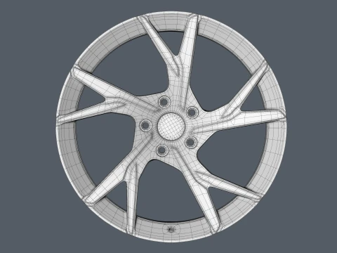 ASTON MARTIN FORGED WHEEL 3D Model