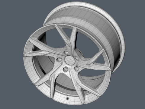 ASTON MARTIN FORGED WHEEL 3D Model