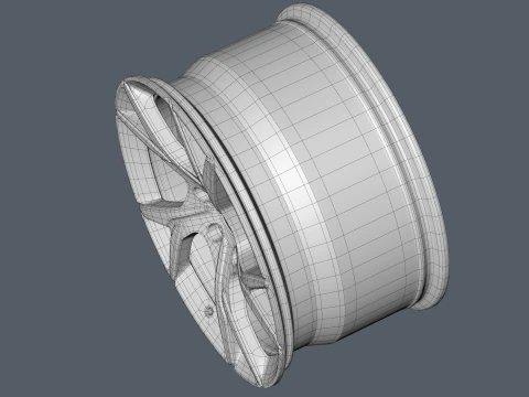 ASTON MARTIN FORGED WHEEL 3D Model